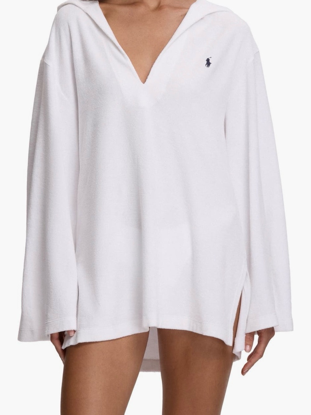 Polo by Ralph Lauren White Hooded Terry Coverup Tunic